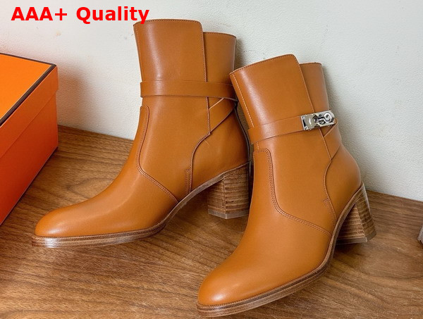 Hermes Neo Ankle Boot in Naturel Calfskin Replica