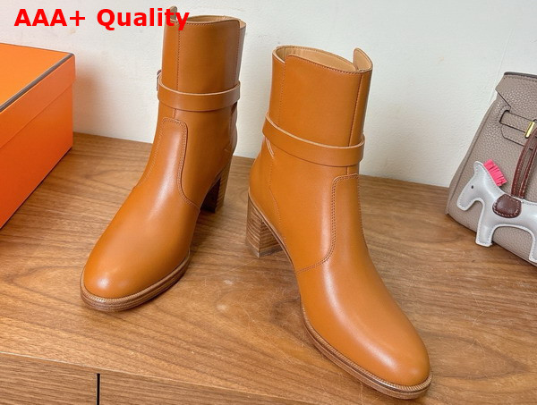 Hermes Neo Ankle Boot in Naturel Calfskin Replica