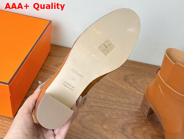 Hermes Neo Ankle Boot in Naturel Calfskin Replica