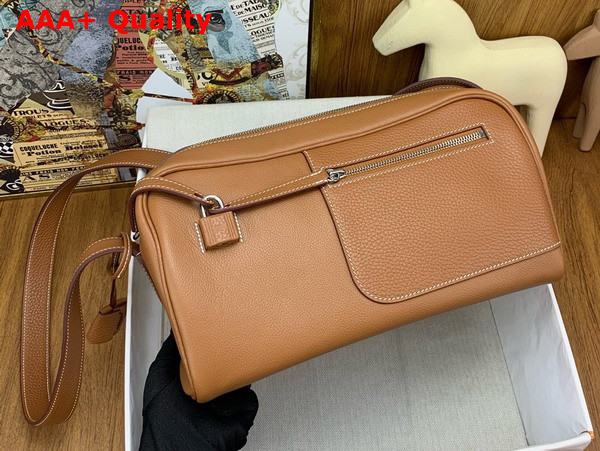 Hermes Nouveau On Body Bag in Gold Brown Replica