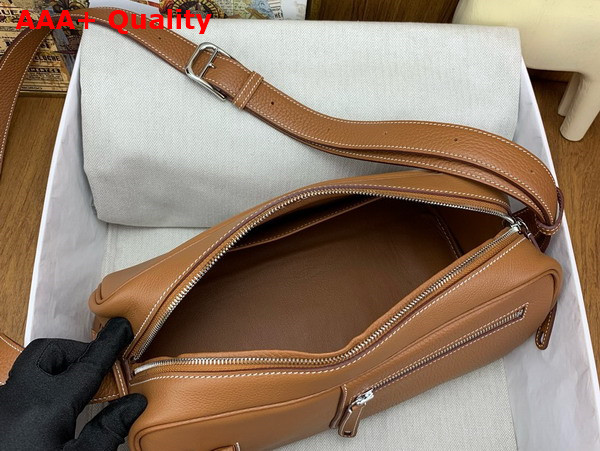 Hermes Nouveau On Body Bag in Gold Brown Replica