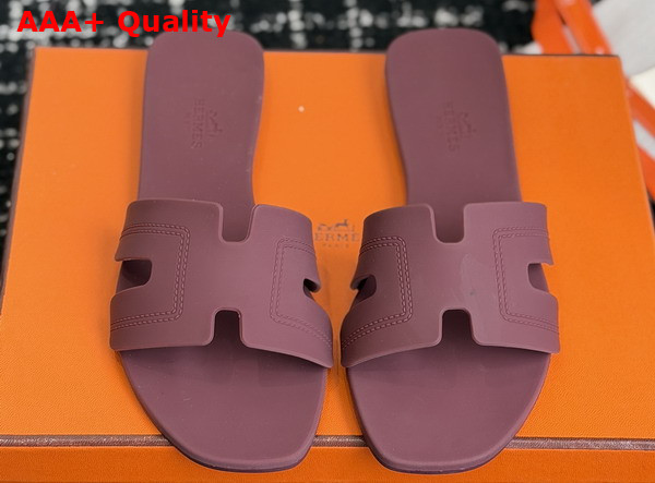 Hermes Oran Sandal in Rubber Replica