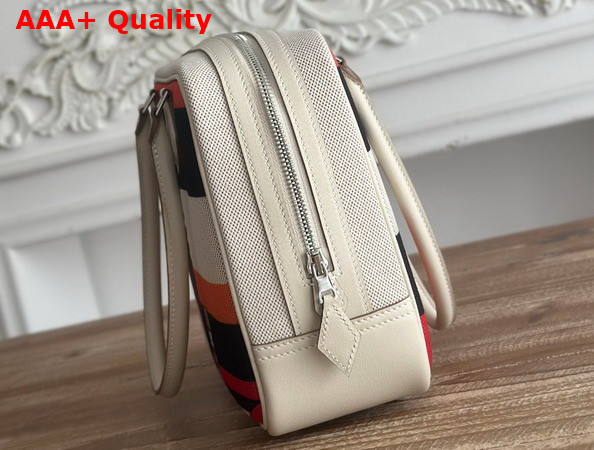 Hermes Plume 28 Multicolor Horse Print Canvas and Swift Calfskin Replica