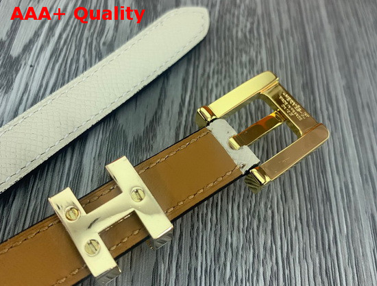 Hermes Pop H 15 Belt Craie Epsom Calfskin Replica