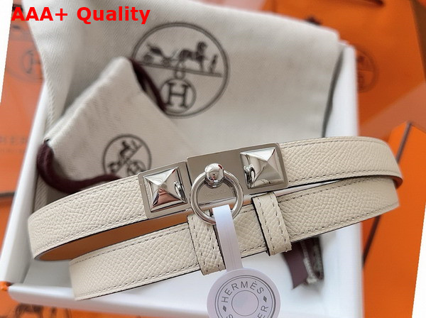 Hermes Rivale 18 Belt Jaune Milton Epsom Calfskin Replica