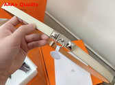 Hermes Rivale 18 Belt Jaune Milton Epsom Calfskin Replica