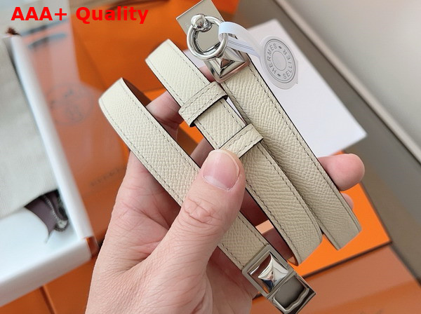 Hermes Rivale 18 Belt Jaune Milton Epsom Calfskin Replica