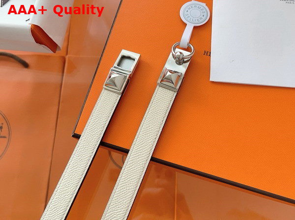 Hermes Rivale 18 Belt Jaune Milton Epsom Calfskin Replica