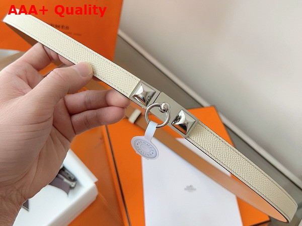 Hermes Rivale 18 Belt Jaune Milton Epsom Calfskin Replica