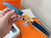 Hermes Rivale 18 Belt in Blue Epsom Calfskin Replica