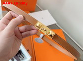 Hermes Rivale 18 Belt in Gold Epsom Calfskin Replica