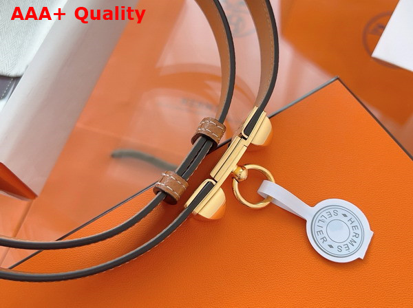 Hermes Rivale 18 Belt in Gold Epsom Calfskin Replica