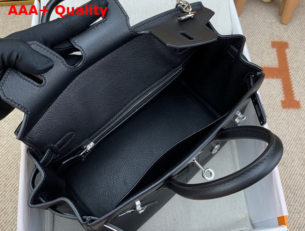 Hermes Rock Birkin 25 in Black Swift Calfskin Replica