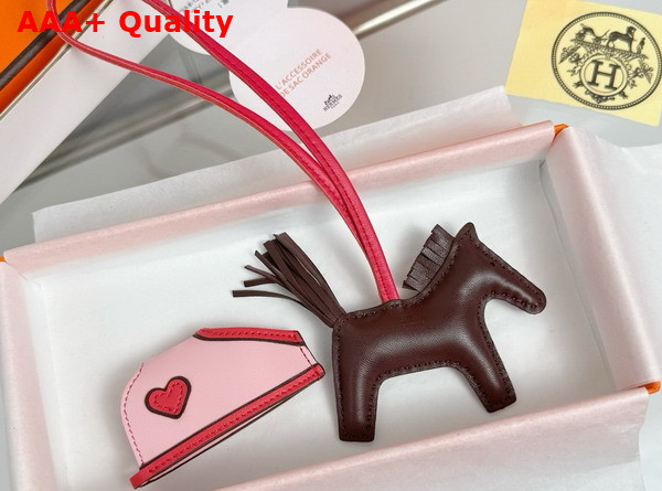 Hermes Rodeo Robeo Coeur PM Charm in Milo Lambskin Replica