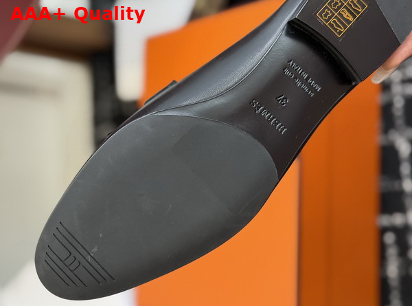 Hermes Royal Loafer in Noir Goatskin Replica