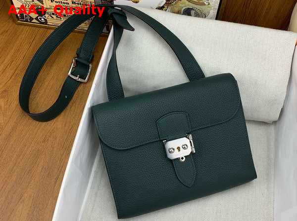 Hermes Sac a Depeches 21 Bag in Cypress Green Togo Leather Replica