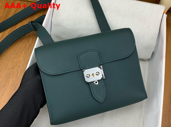 Hermes Sac a Depeches 21 Bag in Cypress Green Togo Leather Replica