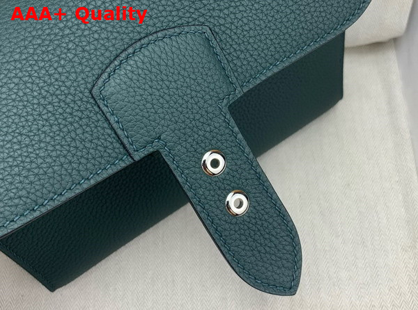 Hermes Sac a Depeches 21 Bag in Cypress Green Togo Leather Replica