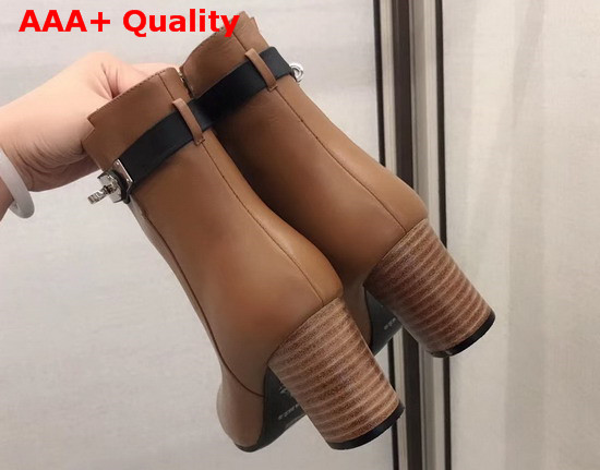 Hermes Saint Germain Ankle Boot in Brown Calfskin Replica