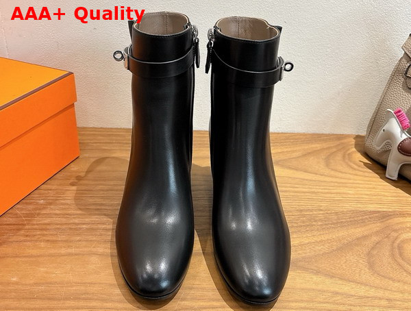 Hermes Saint Germain Ankle Boot in Calfskin Black Replica