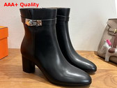 Hermes Saint Germain Ankle Boot in Calfskin Black Replica