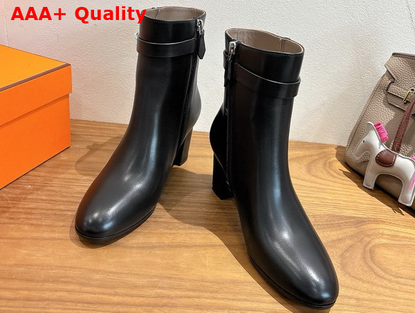 Hermes Saint Germain Ankle Boot in Calfskin Black Replica