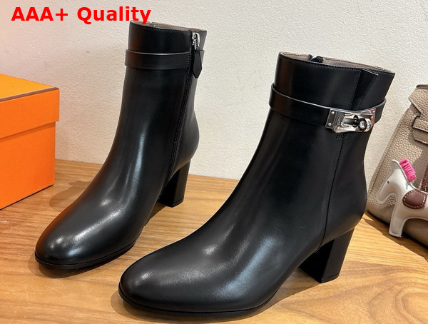 Hermes Saint Germain Ankle Boot in Calfskin Black Replica