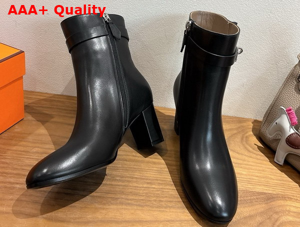 Hermes Saint Germain Ankle Boot in Calfskin Black Replica