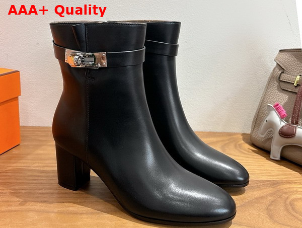 Hermes Saint Germain Ankle Boot in Calfskin Black Replica