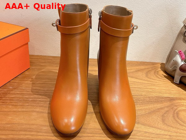 Hermes Saint Germain Ankle Boot in Natural Calfskin Replica