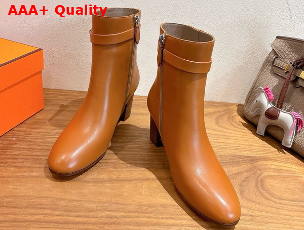 Hermes Saint Germain Ankle Boot in Natural Calfskin Replica