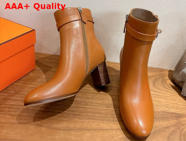 Hermes Saint Germain Ankle Boot in Natural Calfskin Replica