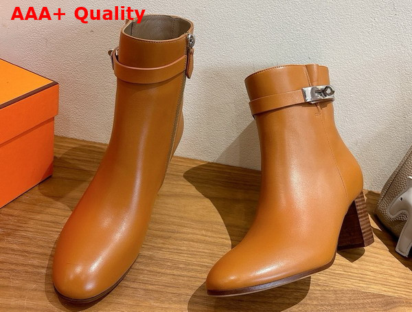 Hermes Saint Germain Ankle Boot in Natural Calfskin Replica