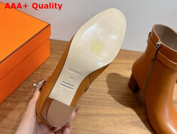 Hermes Saint Germain Ankle Boot in Natural Calfskin Replica