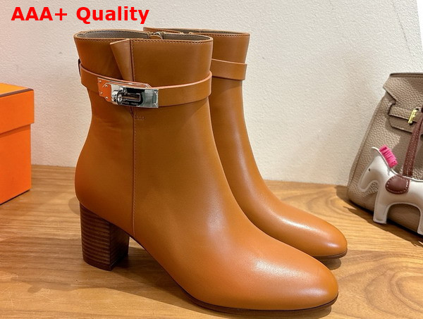 Hermes Saint Germain Ankle Boot in Natural Calfskin Replica