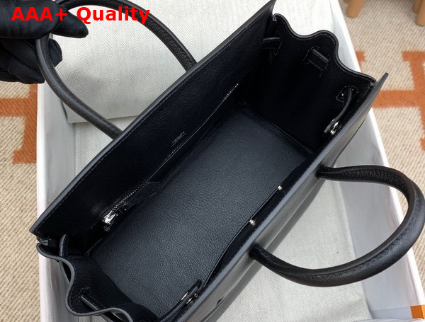 Hermes Shadow Birkin 25 Bag in Black Swift Calfskin Replica