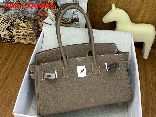 Hermes Shoulder Birkin 29 Bag in Elephant Gray Togo Calfskin Replica