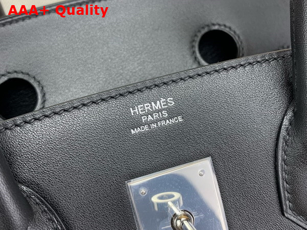 Hermes Shoulder Birkin 29 in Black Swift Calfskin Replica