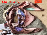 Hermes Silk Scarf 110 Pink Replica