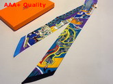 Hermes Silk Twilly Blue Replica