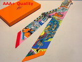 Hermes Silk Twilly Orange Replica