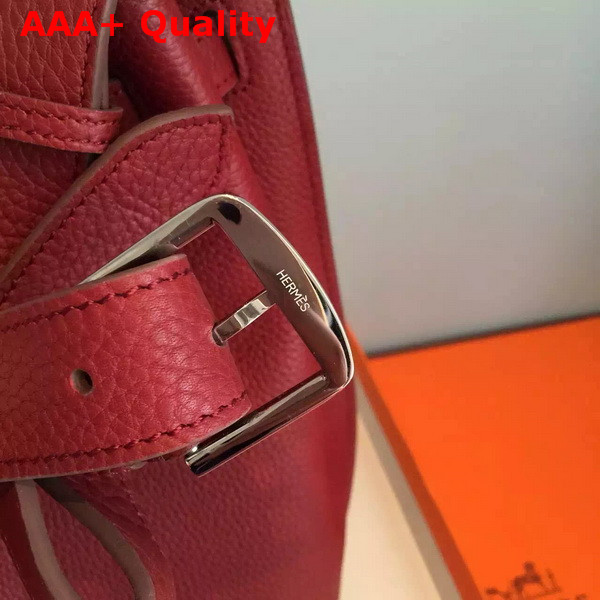 Hermes So Kelly Bag In Dark Red Original Leather Replica