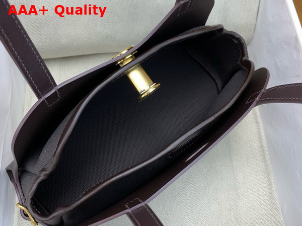 Hermes Tablier Sellier Bag Ebene Hunter Cowhide Swift Calfskin and Militaire Canvas Replica