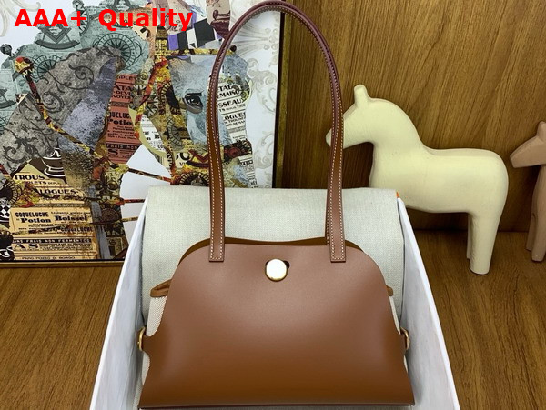 Hermes Tablier Sellier Bag Hunter Cowhide Swift Calfskin and Militaire Canvas Gold and Natural Replica