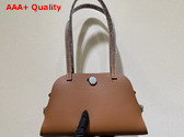 Hermes Tablier Sellier Bag in Hunter Cowhide Swift Calfskin and Militaire Canvas Gold and Natural Replica