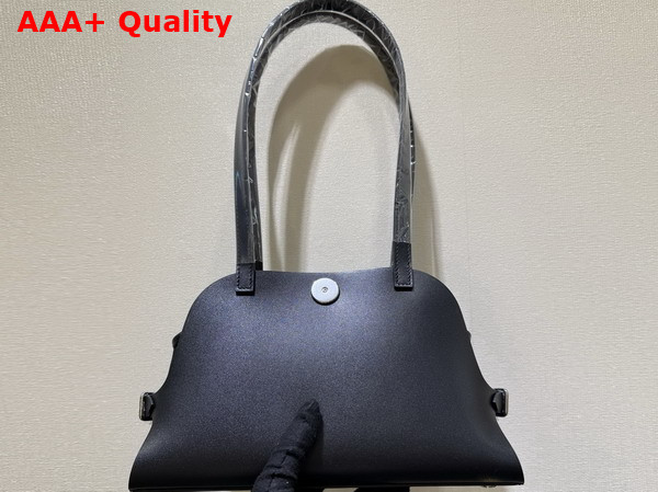 Hermes Tablier Sellier Bag in Noir Hunter Cowhide Swift Calfskin and Militaire Canvas Replica