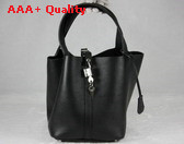 Hermes Togo Leather Picotin Bag Black Replica