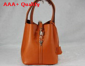 Hermes Togo Leather Picotin Bag Orange Replica