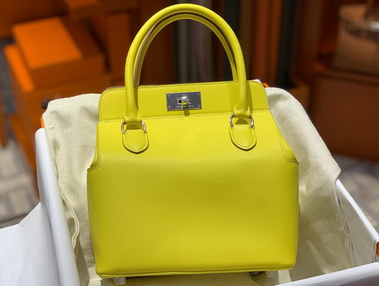 Hermes Tool Box 20 Lemon Yellow Replica