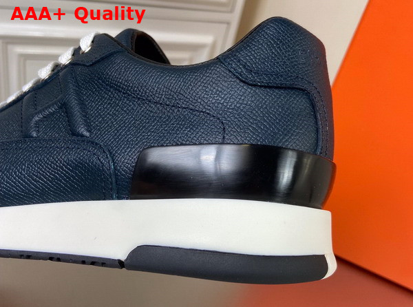 Hermes Trail Sneaker in Black Epsom Leather Replica